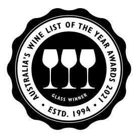 2021 Wine list of the year