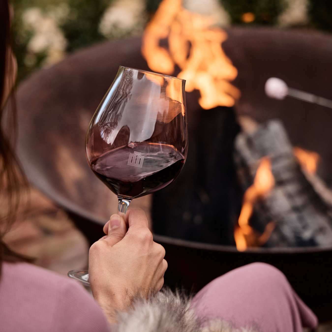 Winter fire pit