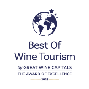 2026 Best Of Wine Tourism Award winner logo - stacked